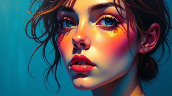 Laisser exprimer sa créativité avec la peinture femme abstrait