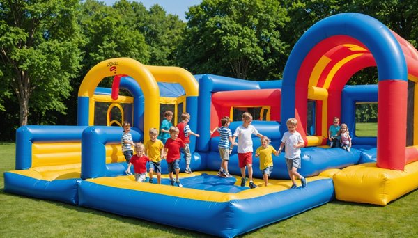 Structures gonflables et aires de jeux : fun et sécurité pour enfants